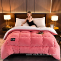 Skin friendly durable solid color milk velvet quilt